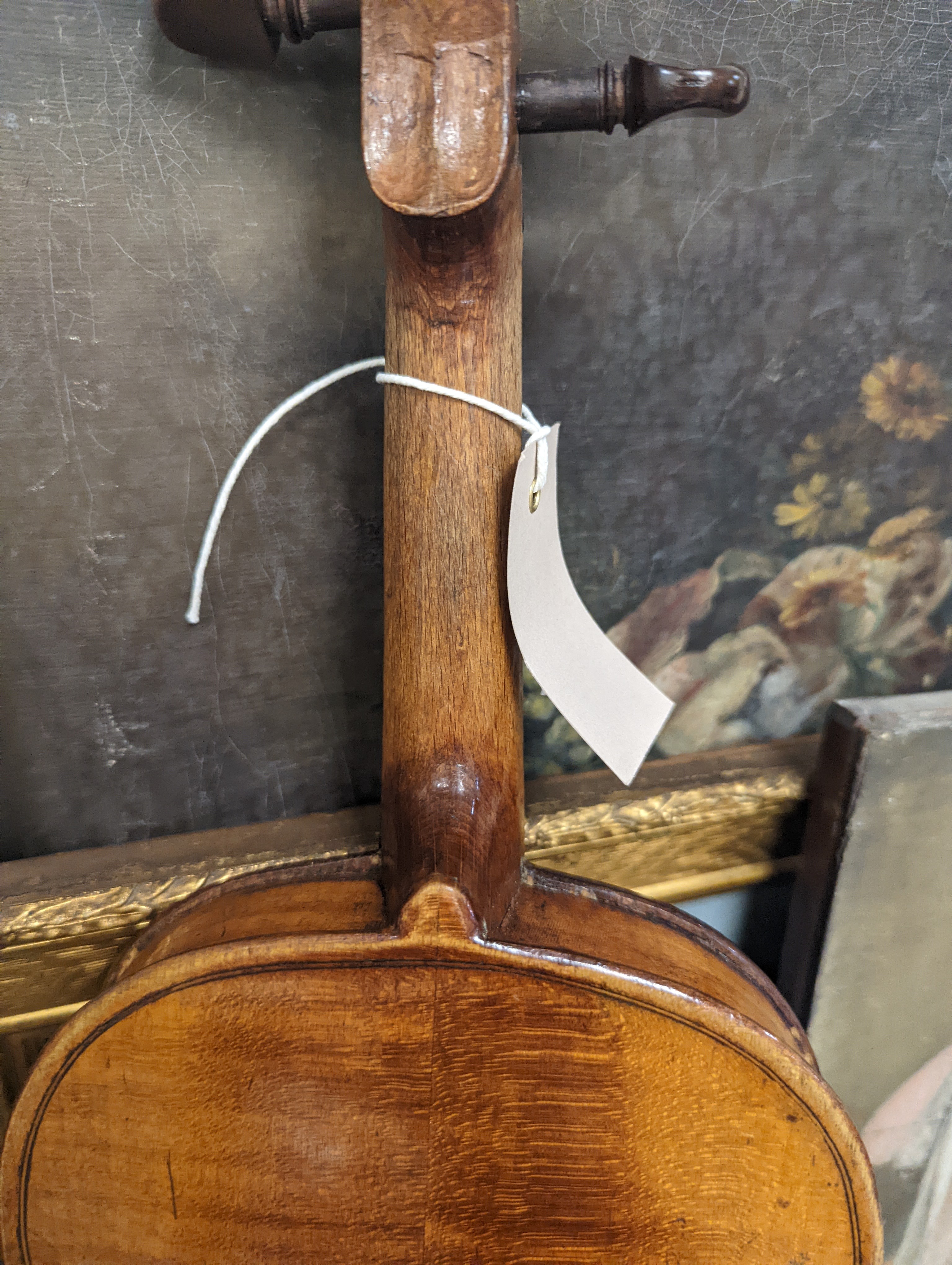 A 19th century Violin, lob. 35.5cm in case